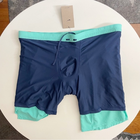 Nike Stride Men's Dri-FIT 7" 2-in-1 Running Shorts Green 4XL Tall New Lined - Picture 8 of 10